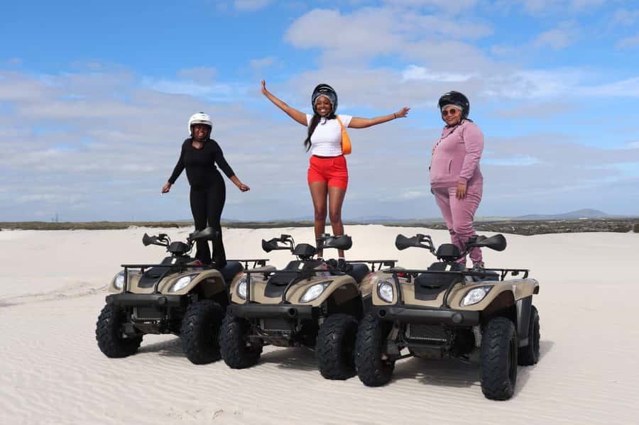 Cape Town: WILDX Atlantis Quad Dune Adventure and Photo Stop - Getting comfortable on the automatic quad