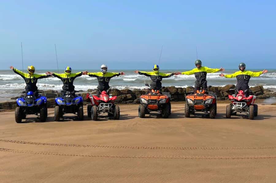 Casablanca: Quad Fun Beachside with Hotel Transfers - From Casablanca’s city streets to the beach