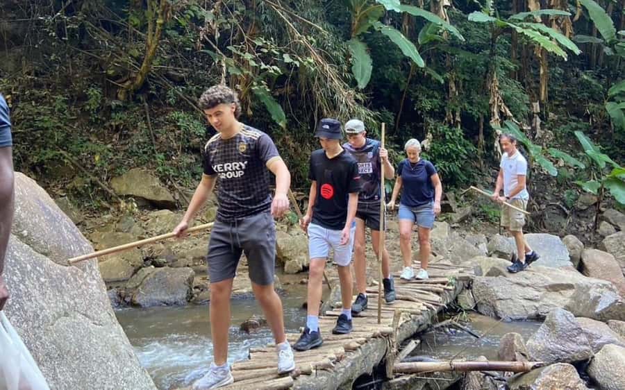 Chiang Mai: ATV Adventure, Jungle Hike & White Water Rafting - The two-hour walk to the waterfall