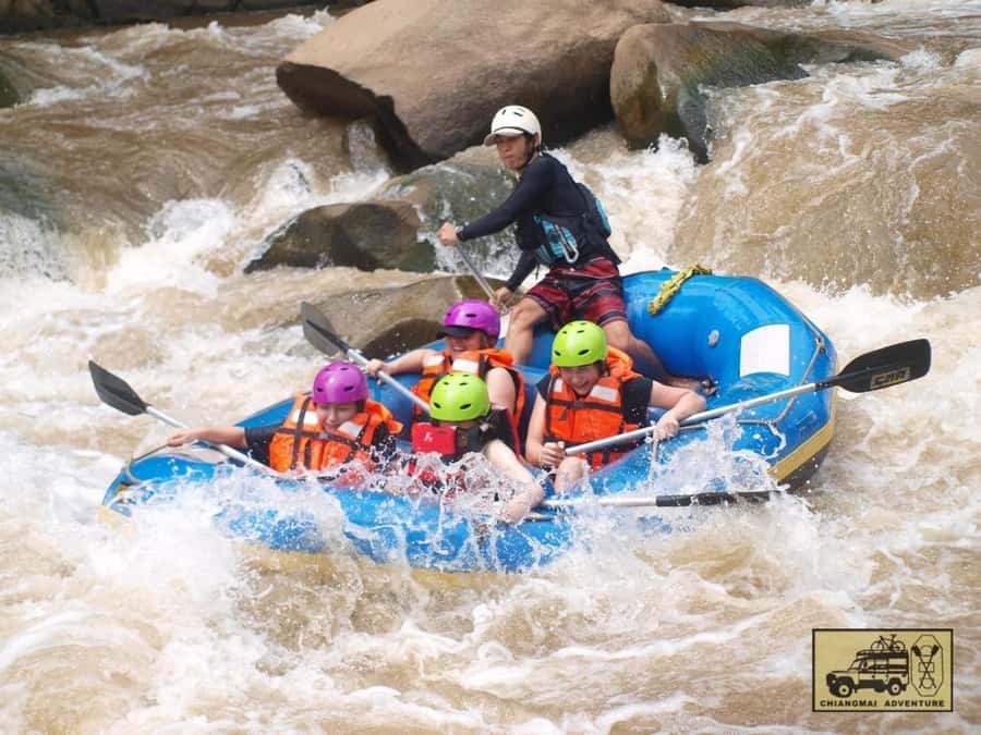 Chiang Mai: ATV, White Water Raft, & Sticky Waterfall Tour - One hour on a 200cc ATV