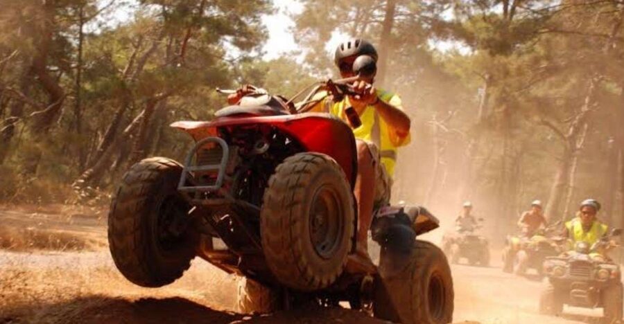 City of Side: Forest Quad-Bike Tour with Hotel Transfers - Learning the quad before the trail