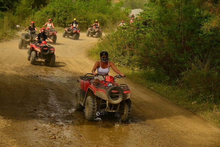 City of Side: Quad Safari Experience with Hotel Transfers - The first 10 kilometers near Manavgat River