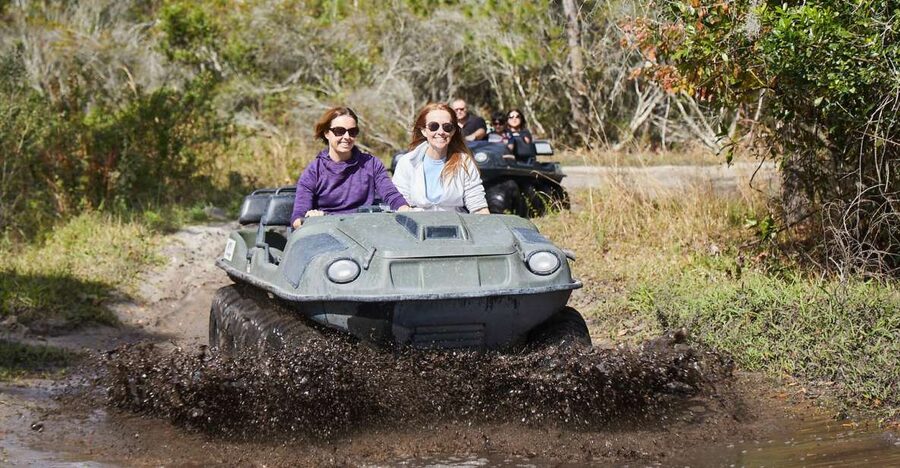 Clermont: Revolution Off Road Mucky Duck ATV Experience - The unusual route through trees, mud, and water