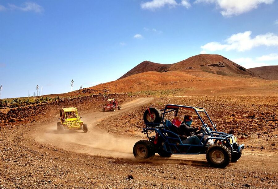 Corralejo: Buggy Safari Tour - The volcano craters and views toward Lobos