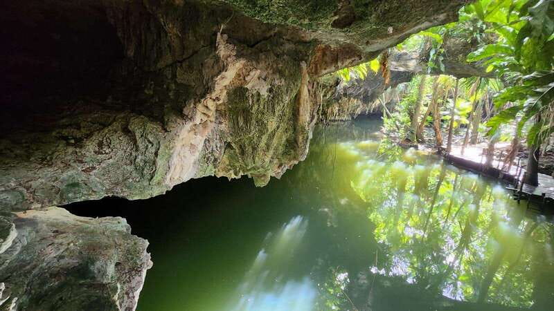 cozumel: ATV adventure with caverns, ruins with transfer - Jade Cavern and the cenote stop