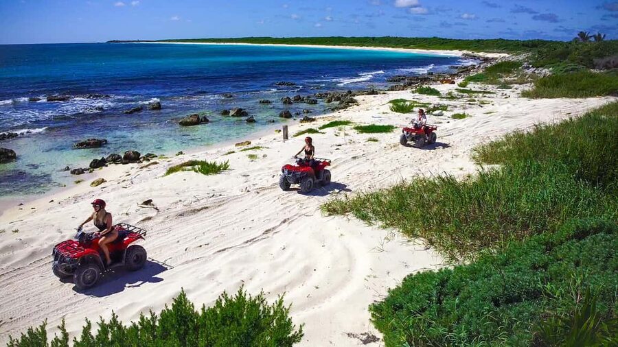 Cozumel: ATV Seashore Adventure & Mayan Cenote Experience - From Cozumel meeting point to the island’s east side