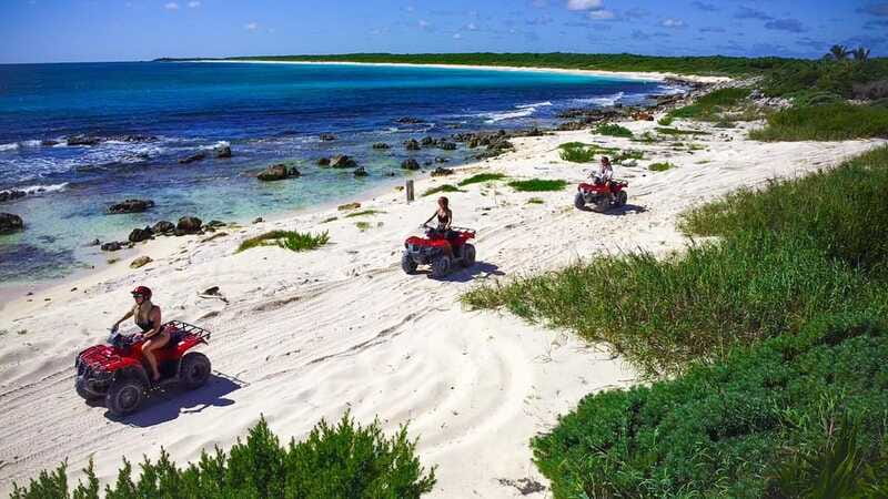 Cozumel: ATV Seashore Adventure & Mayan Cenote Experience - Two hours at Playa Uvas