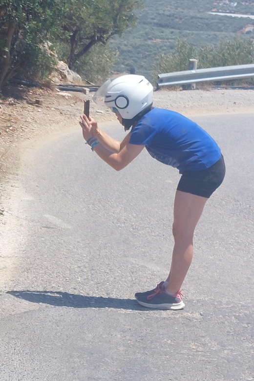 CRETE :MALIA HERSSONISOS QUADS ECOTOUR ADVENTURE - HIGH PERF - A rough-track stop at Kivernitis Taverna