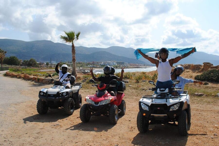 Crete: Off-Road Quad Safari Evening Tour with Hotel Transfer - The final climb to Prophet Elias Chapel