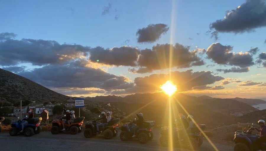 Crete: Sunset or Morning Quad with Local Products Tasting - Following quiet paths along Crete’s coast
