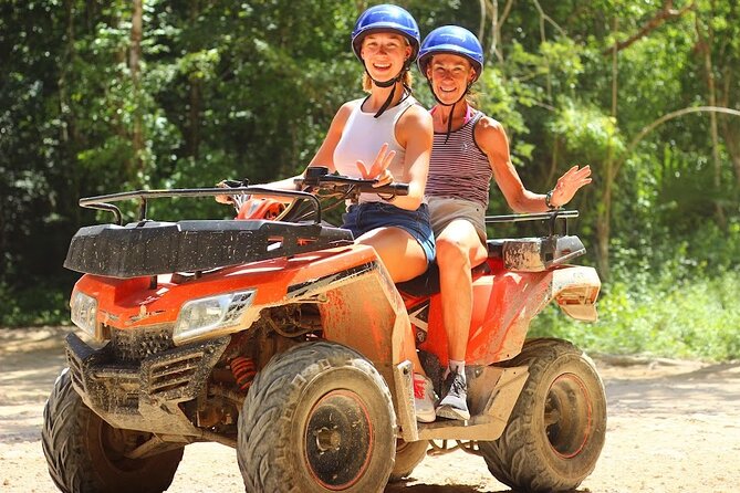 Day Tour with ATV, Zipline and Cenote Adventure from Cancun - Riding ATVs through the Mayan jungle