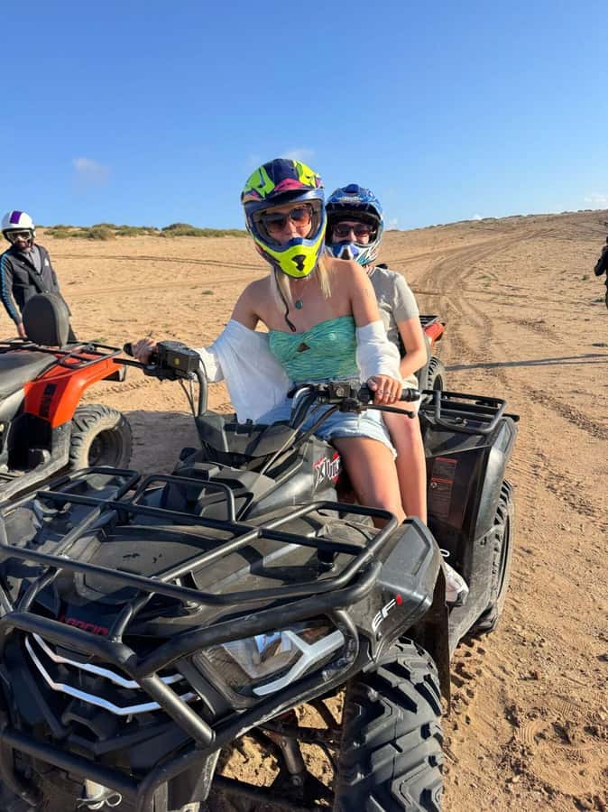Desert & Beach Quad Adventure With Camel Ride - The van ride and arrival at the quad base