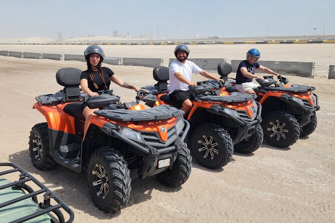 Desert Safari, Quad Bike, Sandboarding and Camel Ride - The Inland Sea and the Saudi border view