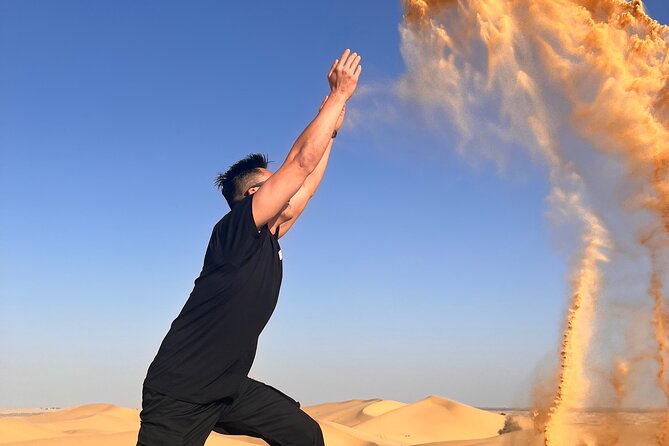 Desert Safari with Dune Bashing and Camel Ride plus Sand Boarding - The camp brings the pace down