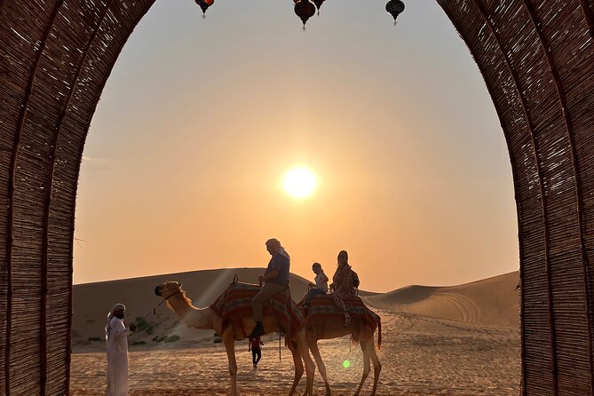Desert Safari with Dune Bashing and Camel Ride plus Sand Boarding - The guide can shape the whole outing