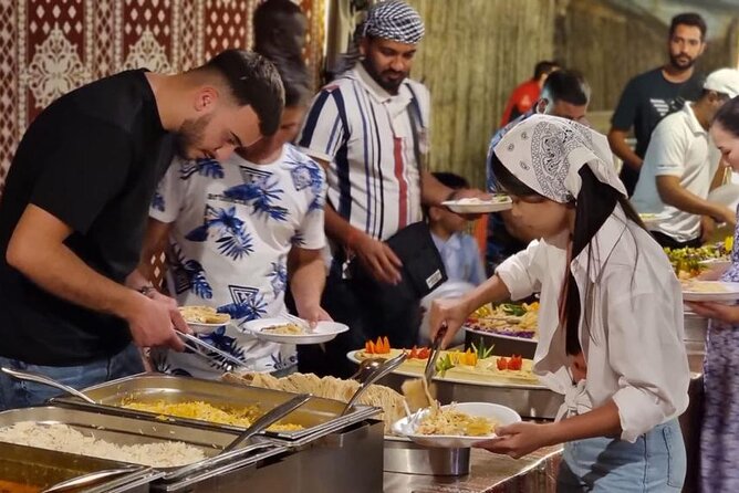 Desert Safari with Dune Bashing and Dinner In Dubai - BBQ dinner with a broad buffet selection
