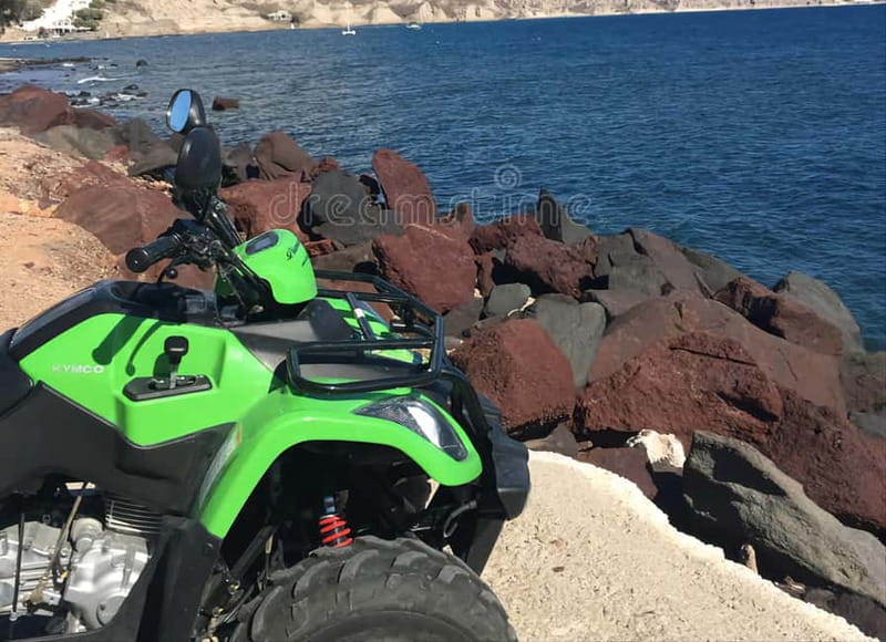 Discover Santorini on Quadbike Available with pick up! - Views, villages, and the feel of the ride