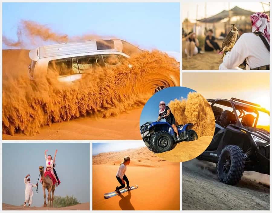 Doha Adventure Quad Bike Safari, Camel Ride & Refreshments - Quad biking across Qatar’s shifting sand