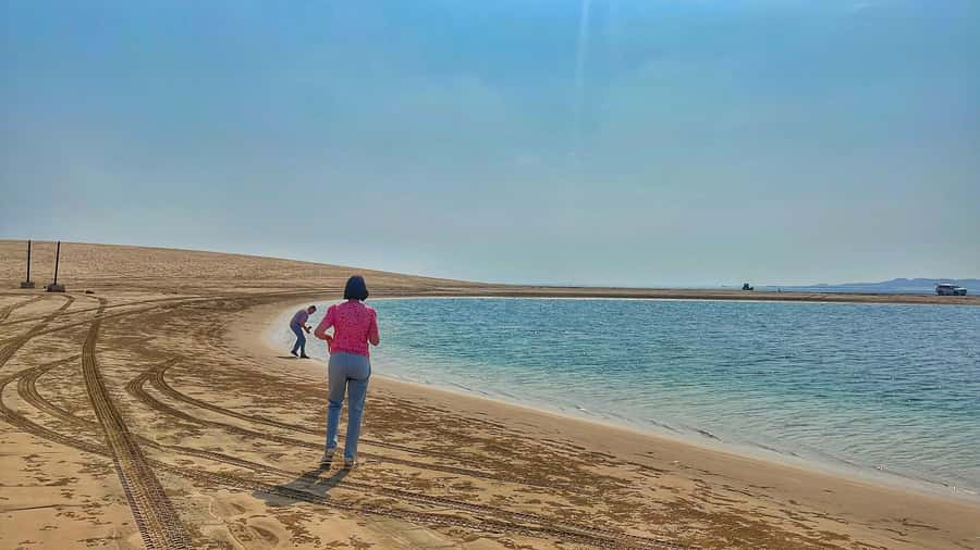 Doha: Desert Safari, Dune Bashing, Inland Sea With Transfers - Sealine Beach and the camel stop