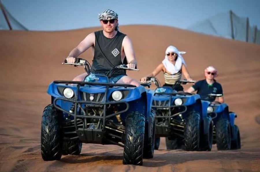 Doha: Desert Safari, Quad Biking, Sand Boarding & Camel Ride - The quad-bike stop: fun, but keep the limits in mind