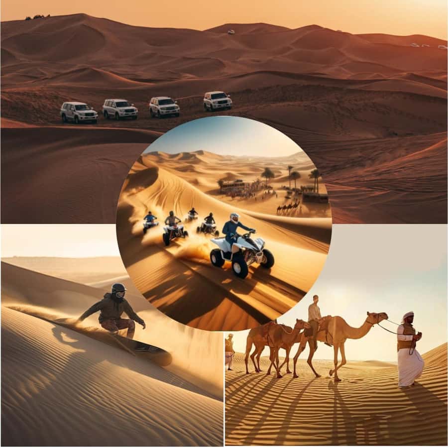Doha: Desert Safari with Quad Bike, Sandboard & Camel Ride - Camels, falcons, and a short look at Bedouin life