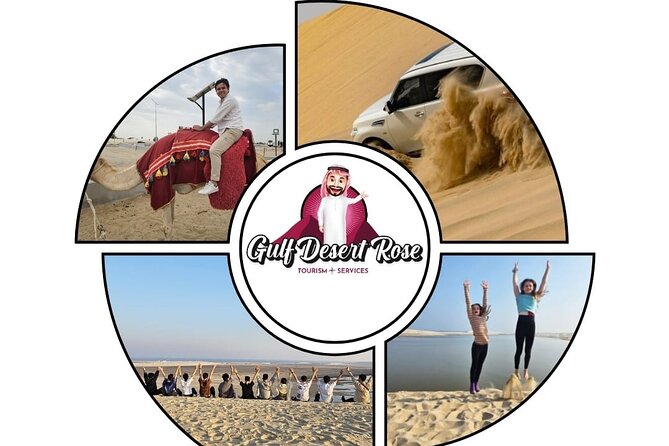 Doha Half Day Desert Safari Dune Bashing Camel Ride Sandboarding - Tea, tents, and a 10-minute camel ride