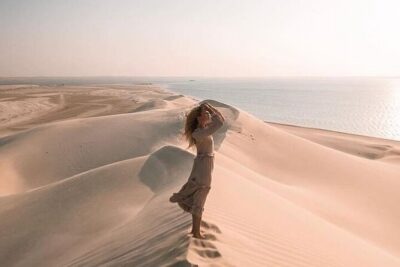 Doha Half Day Desert Safari Dune Bashing CamelRide & Sandboarding