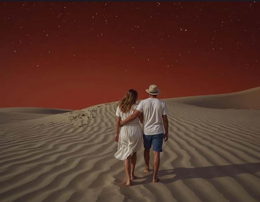 Doha: Nighttime Desert Safari with Dune Bashing & Camel Ride - Tea, coffee, and the traditional tent