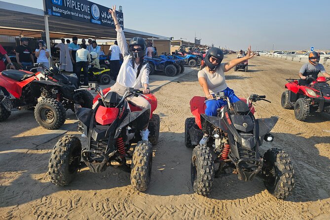 Doha Qatar ATV Quad Bike Buggy Dune Bashing and Camel Ride - Dune bashing and sandboarding