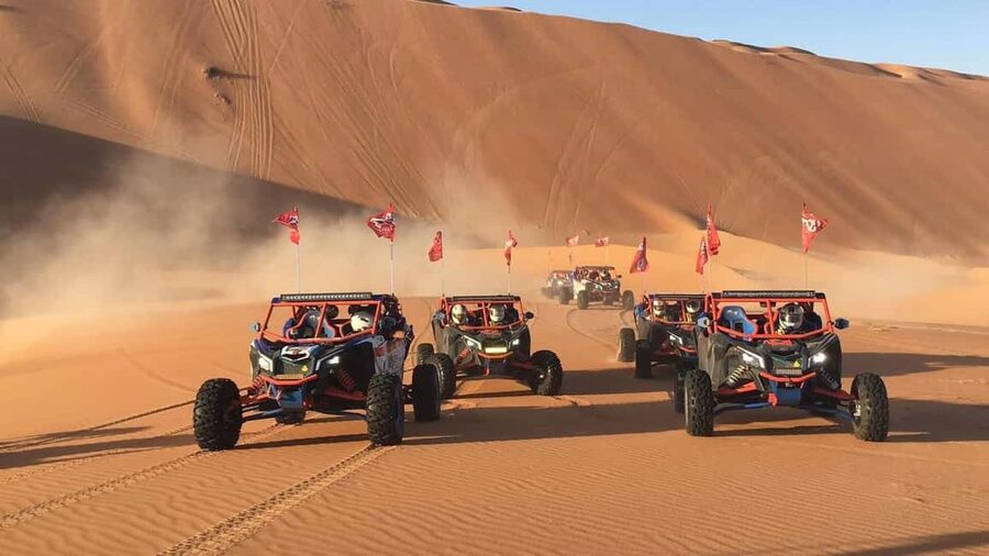Doha Qatar Buggy ride, camel ride, dune bashing, sandboard. - A fast start from Doha to Sealine Beach