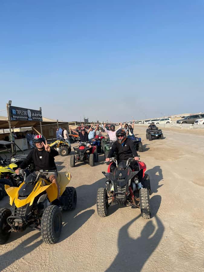 Doha: Quad Bike, Desert Safari, Buggy ride & inland sea tour - Quad biking: fun, but check the riding area