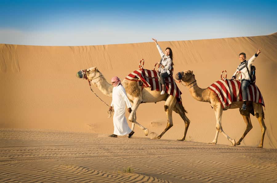 Doha: Safari, ATV, Camels, Sandboarding and Inland Sea Tour - Sealine Beach, tire pressure and the short camel ride