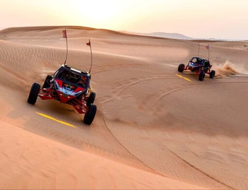 Doha: Self-Ride Desert Dune Buggy Experience with Guide - Getting ready for the buggy ride