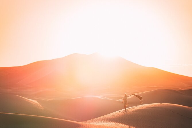 Doha Sunrise Desert Safari Tour| Dune Bashing| Inland Sea visit| Camel Riding - Camel riding, falcon photos, and optional extras