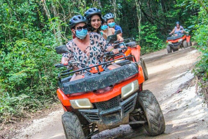 Drive an Atv shared, swim in a Cenote and ziplines in the Cancun - Short zip lines for a first taste of height