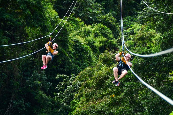 Dual Zipline Side-by-Side Adventure in Punta Cana - Getting Ready at the 18-Platform Course