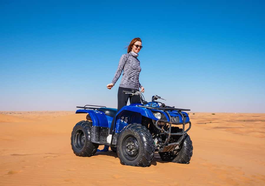 Dubai: Adventure Quad Bike Safari, Camel Ride & Refreshment - What the $36 price really gets you