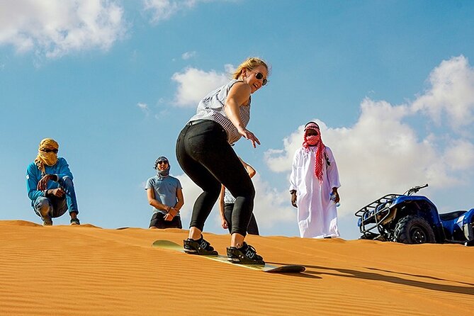 Dubai Desert Safari Adventure, 60mins ATV, Camel Ride, Shows, BBQ - Red dunes, 4x4 bashing, and sunset