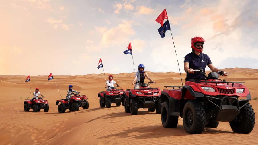 Dubai Desert Safari - Camel Ride, Sandboarding & 30 Min Quad - Forty-five minutes on the red dunes