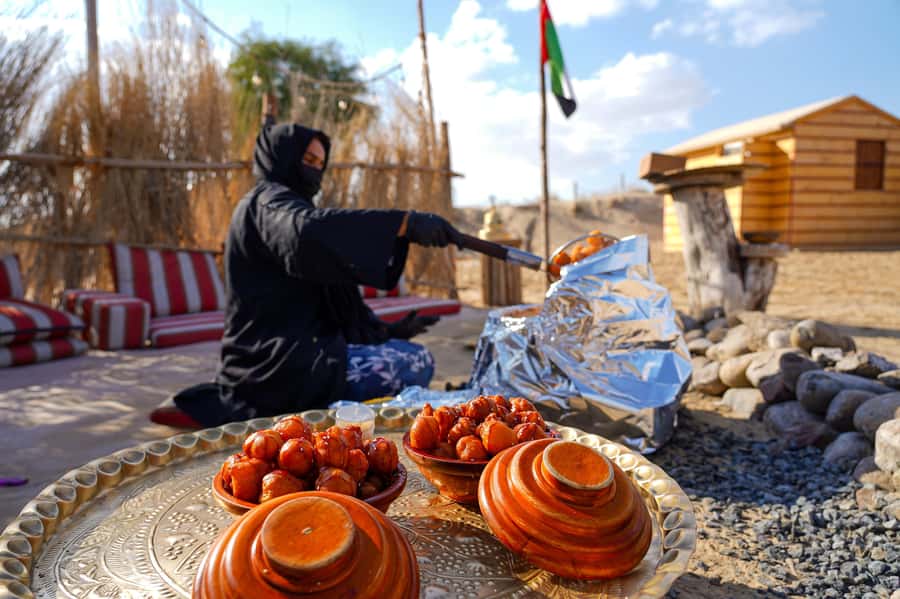 Dubai: Desert Safari, Quad Bike, Camel Ride & Al Khayma Camp - Sandboarding and the art of getting back up
