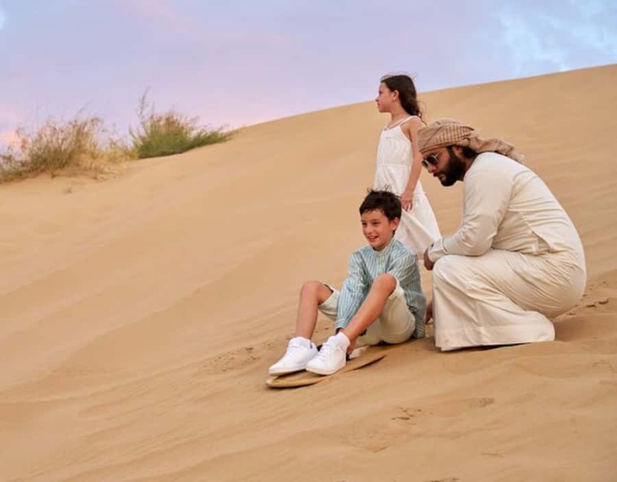 Dubai: Desert Safari, Quad Bike & Premium Camp Experience - A Buffet Dinner with Grill Options