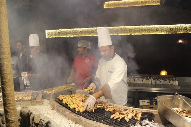 Dubai Desert Safari with BBQ And 4W Land Cruiser Dune Bashing Experience - BBQ buffet and the evening shows