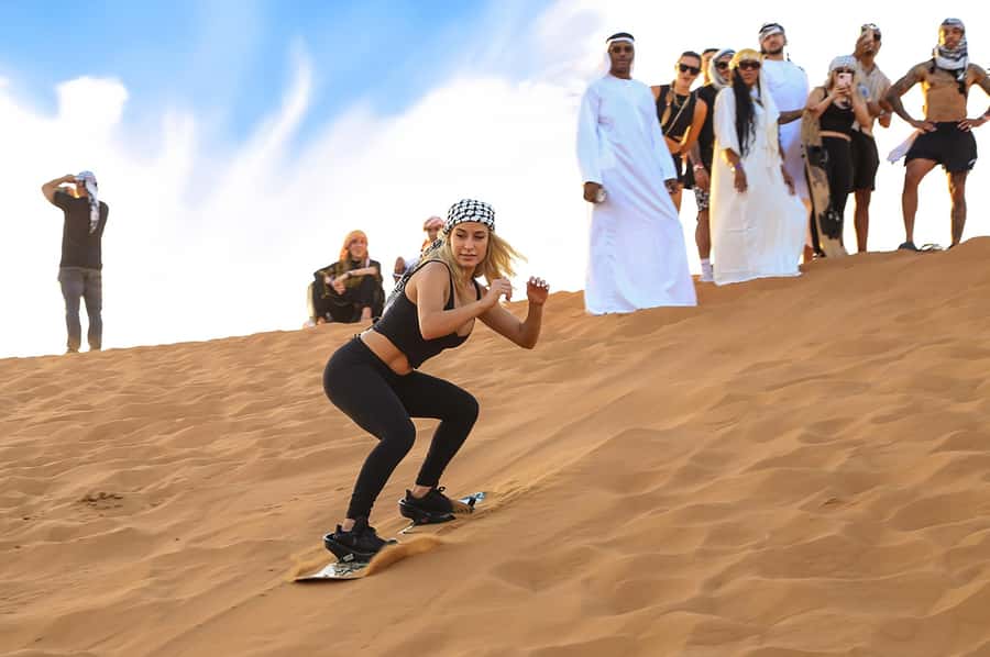 Dubai: Desert Safari with BBQ Dinner & Quad Biking Options - The red dunes, photo stops, and sandboarding
