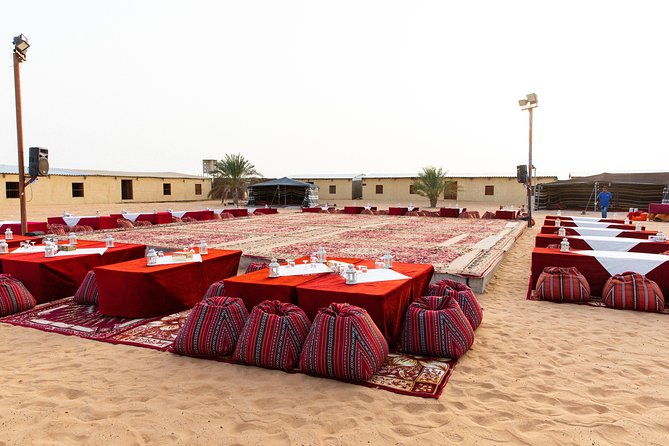 Dubai Desert Safari with Quads, BBQ Dinner, Camel ride, & Shows - BBQ dinner under the stars