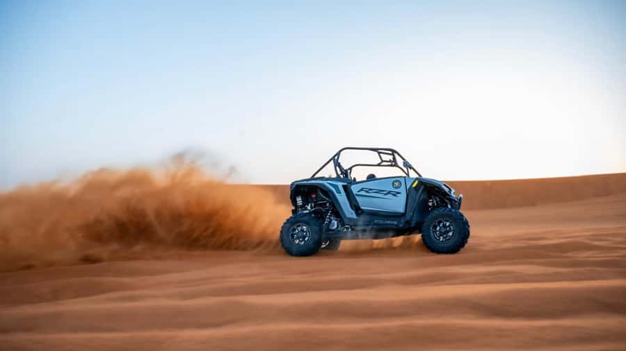 Dubai: Dune Buggy Safari and Camel Ride with Transportation - Safety gear, instructions, and the first run