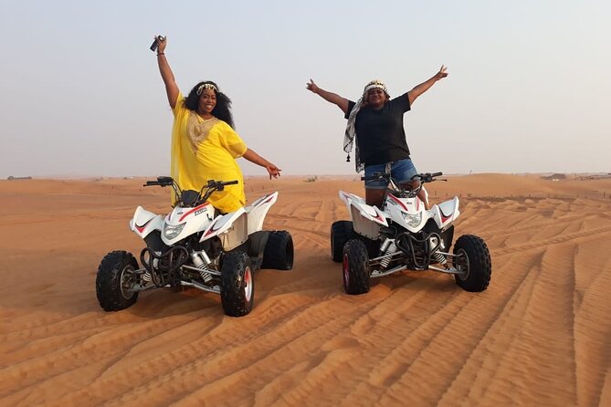 Dubai Dunes Safari With Quad Bike, Camel Ride, BBQ Dinner & Live Shows - The 25-minute quad bike session