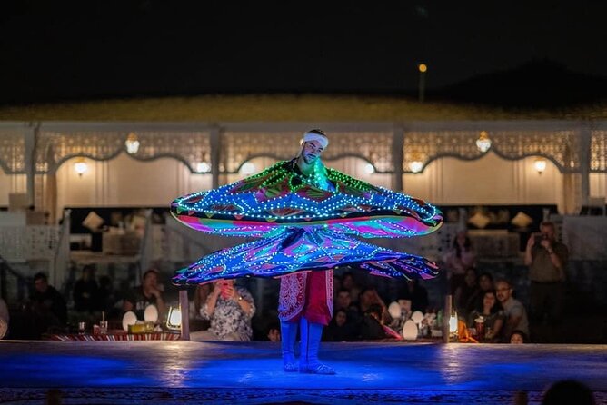 Dubai Dunes Safari With Quad Bike, Camel Ride, BBQ Dinner & Live Shows - The Al Awir camp and evening program