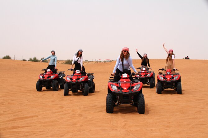 Dubai Morning Desert Safari with Quad Biking & More Activities - Red-dune bashing with a skilled driver