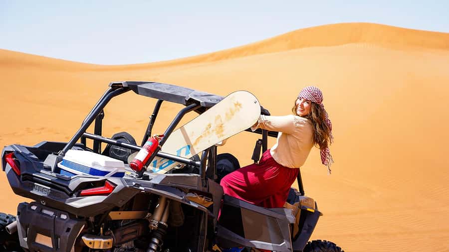 Dubai: Quad Bike, Dune Buggy, and Sandboarding Experience - Photo stops and helpful guides