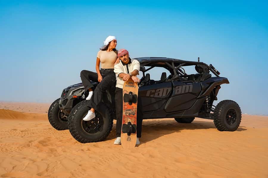 Dubai: Quad Bike, Dune Buggy, and Sandboarding Experience - Choosing between a quad bike and a 1000cc buggy